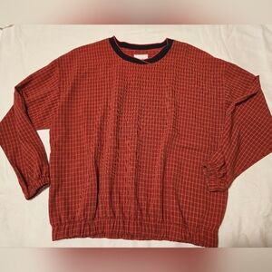 Vintage Sarah Bryson Golf Windbreaker Pullover Red And Black Palid Soze Medium